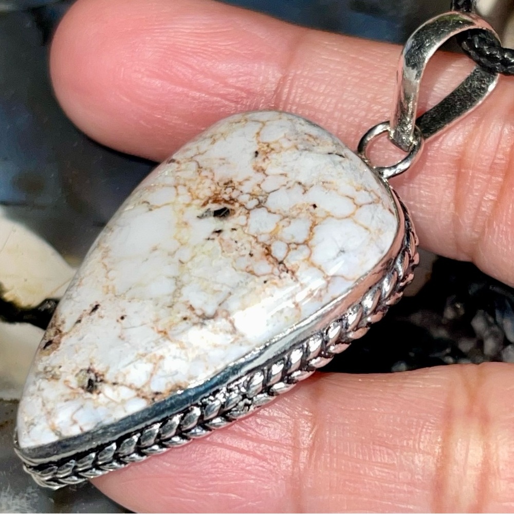Wild Horse Jasper Magnesite Pendant 2”